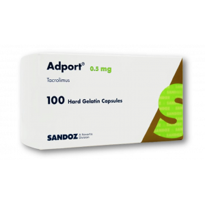ADPORT 0.5 MG ( TACROLIMUS ) 100 HARD GELATIN CAPSULES